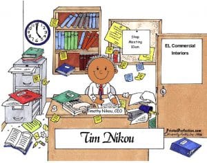 005-FF Office, Messy, Male - Dark Skin