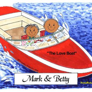 034-FF Boating Couple - Dark Skin