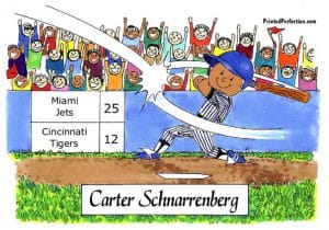 043-FF Baseball Player, Male - Dark Skin