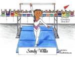092-FF Gymnastics, Female - Dark Skin