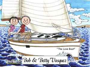 110-FF Sailing Couple