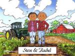 119-FF Farmer Couple - Dark Skin