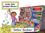 120-FF Gambler, Slot Machine, Female - Dark Skin