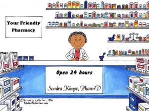 121-FF Pharmacist, Female - Dark Skin