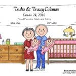 147-FF New Baby, Twins, Girls