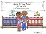 149-FF New Baby, Twins, Girl & Boy - Dark Skin