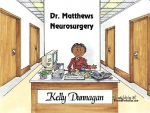 167-FF Admin Assistant, Receptionist, Female - Dark Skin