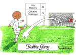 176-FF Soccer Player, Male, White Uniform - Dark Skin