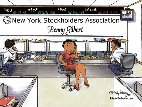191-FF Stock Broker, Female - Dark Skin