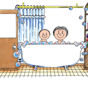 216-FF Tub Time, One Child with Mom
