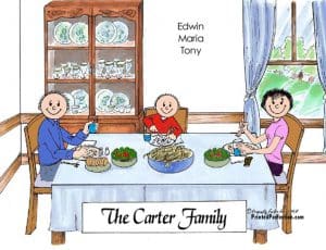 Family Dinner - Couple, 1 Child - Friendly Folks
