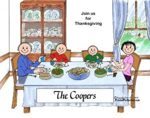 Family Dinner - Couple, 2 Children - Friendly Folks