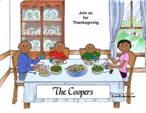 Family Dinner - Couple, 2 Children - Friendly Folks - Image 2