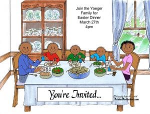 Family Dinner - Couple, 3 Children - Friendly Folks - Image 2