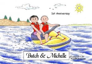 Jet Ski Rider, Couple - Friendly Folks