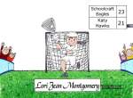 Lacrosse Player - White Uniform, Female- Friendly Folks