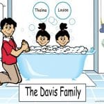 315b-NTT Tub Time, Dad 2 girls