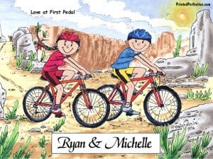 Bicyclist, Couple - Friendly Folks