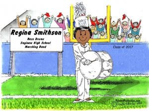 Personalized Marching Band, Bass Drum Gifts