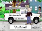 Pick Up Truck - White, Male - Friendly Folks