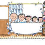 402-NTT Tub Time 3 girls