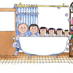 403-FF Tub Time, Four Girls