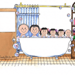 406-FF Tub Time, Three Girls, One Boy