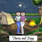 409-FF Camping Friends, Female & Female