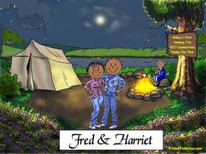 Camping, Couple with 1 Child - Friendly Folks - Image 2