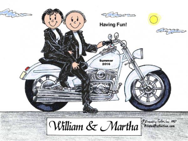 420-FF Motorcycle Couple