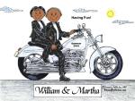 Motorcycle Lover - White Bike, Couple - Friendly Folks - Image 2