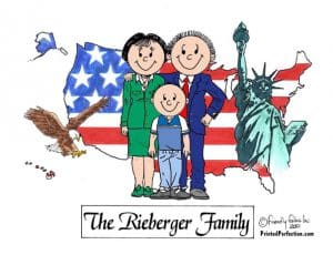 434-FF Patriotic Couple, One Boy