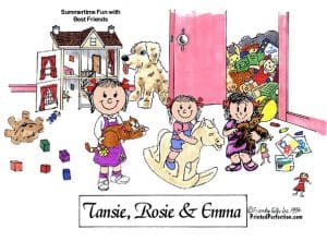 457-FF Sisters, 3 Girls in Room