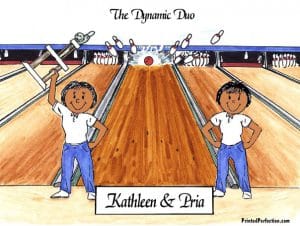 Bowlers, Bowling League, 2 Females – Friendly Folks - Image 2