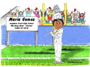 Flute - Marching Band - White Uniform, Female - Friendly Folks - Image 2