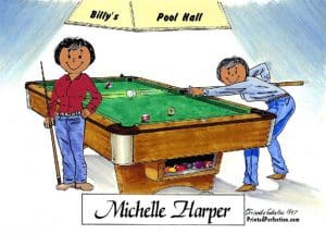 Pool Player - Billiards, Two Females - Friendly Folks - Image 2