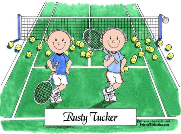 479-FF Tennis Players, Male & Male