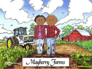 Farmer - White Tractor, Couple - Friendly Folks - Image 2