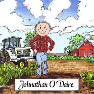 496-FF Farmer, Male, White Tractor