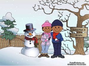 Snowman - Snow Family, Couple - Friendly Folks - Image 2