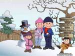 505-FF Snowman Family, 2 Girls