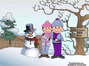 509-FF Snowman Family, Female & Female