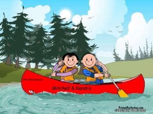 523-FF Canoe Couple