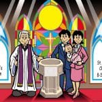 528-NTT Baptism, Couple, Female Baby