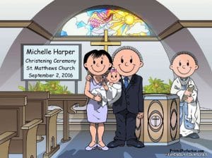 528-NTT Baptism, Couple, Female Baby