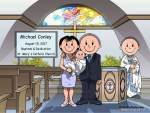 529-NTT Baptism, Couple, Male Baby