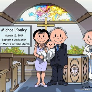 529-NTT Baptism, Couple, Male Baby