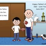 628-FF Football Fan, Father & Son