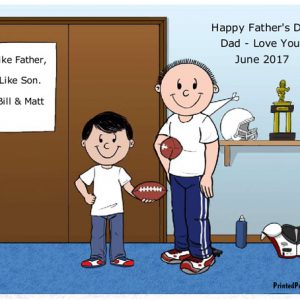 628-FF Football Fan, Father & Son