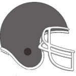 853-FF Football Helmet, Grey